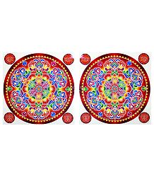 Pair of Rangoli Stickers