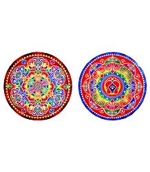 Pair of Rangoli Stickers