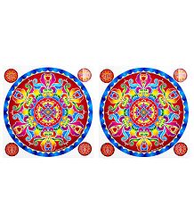 Pair of Rangoli Stickers