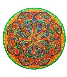 Colorful Print on Glazed Paper Sticker 