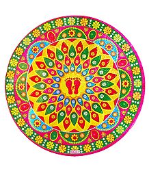 Colorful Print on Glazed Paper Sticker