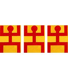 Set of 3 Hindu Symbol on Sticker