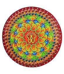 Paisley Print on Sticker Rangoli