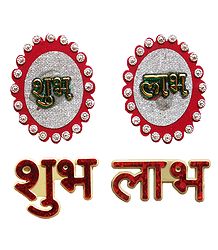 Acrylic Shubh Labh Sticker