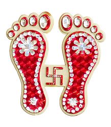 Red Acrylic Sticker Charan