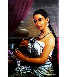 Lady with Flower Garland