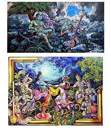 Radha Krishna - Set of 2 Posters