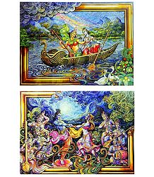 Radha Krishna - Set of 2 Posters