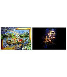 Radha Krishna - Set of 2 Posters