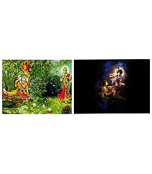 Radha Krishna - Set of 2 Posters