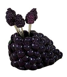 Black Grape Stand with Six Forks