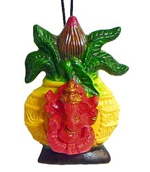 Ganesha on Kalash - Car Hanging