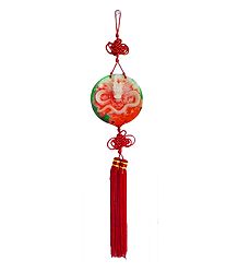 Dragon on Disc - Wall Hanging