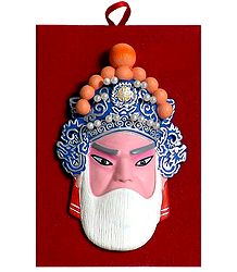 Poly Resin Chinese Opera Face for Wall Decoration