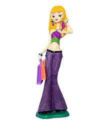 Shopping Mania - Resin Girl Statue