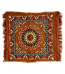 Brown Velvet Ritual Carpet Mat