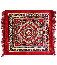 Red Velvet Ritual Carpet Mat