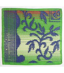 Reversible Synthetic Cane Ritual Mat