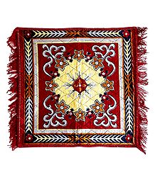 Red Velvet Ritual Carpet Mat