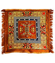 Brown Velvet Ritual Carpet Mat