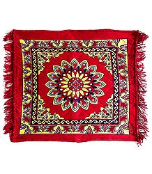 Red Velvet Ritual Carpet Mat