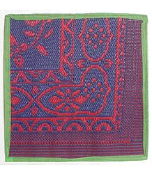 Reversible Synthetic Cane Ritual Mat