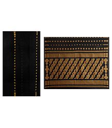 Black Tangail Saree with Gorgeous Pallu