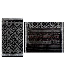 Grey with Black Orissa Katki Cotton Saree