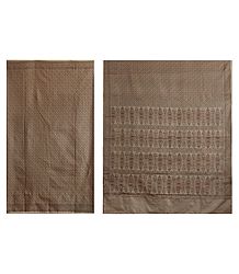 Embossed Design on Polyester Saree