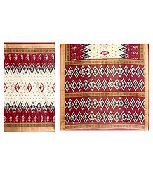 Printed Bengal Handloom Saree with Gorgeous Pallu and Border