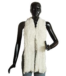 Off-White Silk Thread Soft Scarf
