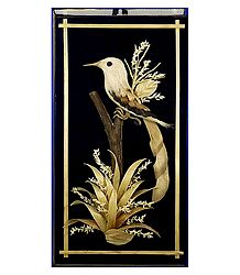 Bird on a Tree - Bamboo Strands Wall Hanging