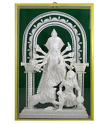 Devi Durga - Sholapith Sculpture