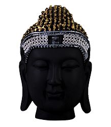 Black Buddha Head - Wall Hanging