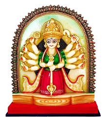 Devi Durga - Marble Dust Statue