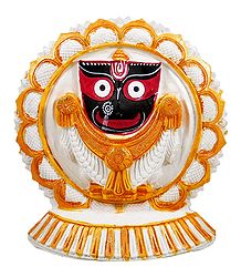 Jagannathdev on a Round White Lotus