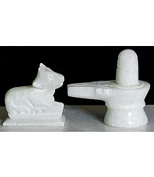 Shiva Linga with Nandi