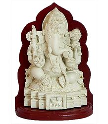 Lord Ganesha Sitting on a Platform
