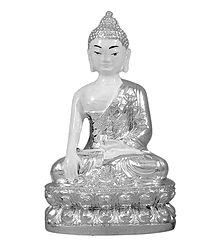 White Buddha in Silver Robe