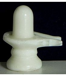 White Shiva Linga