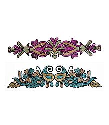 Set of 2 Glitter Bracelet Tattoo