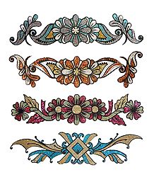 Set of 4 Glitter Bracelet Tattoos