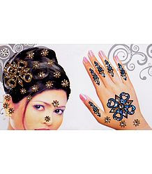 Hair and Hand Stick-on Decoration 