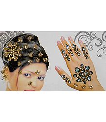 Hair and Hand Stick-on Decoration 