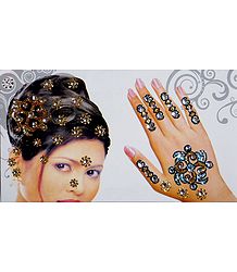 Hair and Hand Stick-on Decoration 