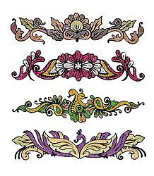 Set of 4 Designer Glitter Tattoos