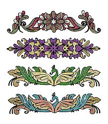 Set of 4 Multicolor Glitter Tattoos