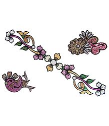 Set of 3 Multicolor Glitter Tattoos
