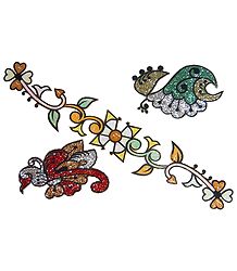 Set of 3 Multicolor Glitter Tattoos
