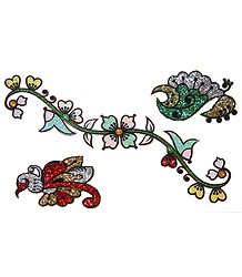 Set of 3 Multicolor Glitter Tattoos